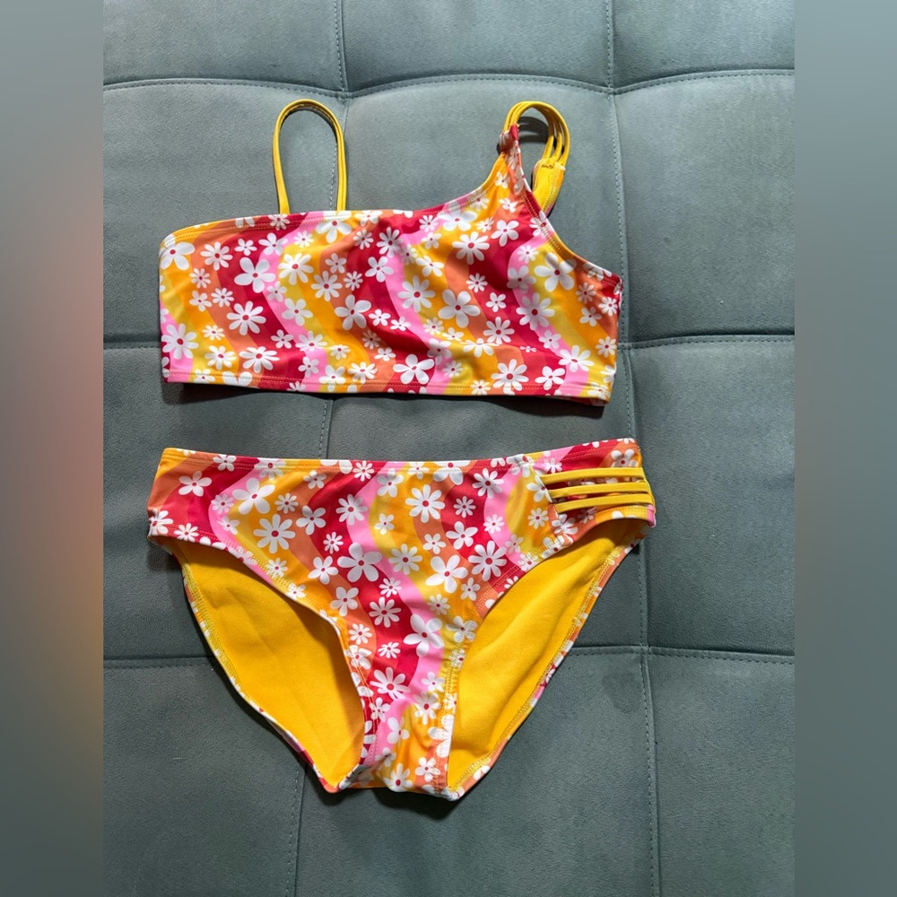 Breaking Waves Girl's Bikini Set